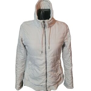 Adidas Women's White High Funnel Neck Jacket Size XS